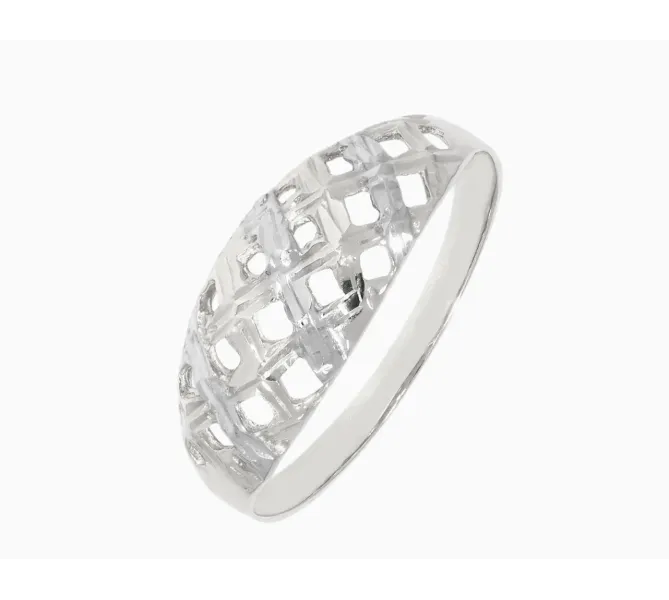 Prsteň z bieleho zlata 2515