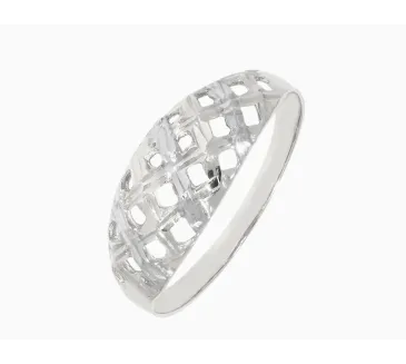 Prsteň z bieleho zlata 2515