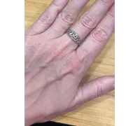 Prsteň z bieleho zlata 2515