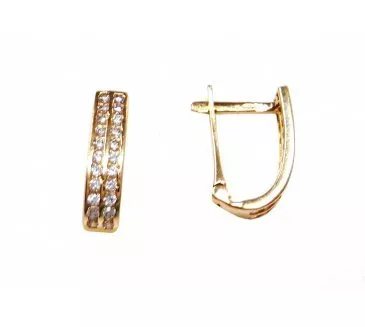 Zlaté náušnice 878