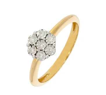 Diamantový zlatý prsteň 114