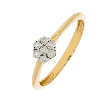 Diamantový zlatý prsteň 118