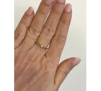 Diamantový zlatý prsteň 119