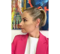 Náušnice z bieleho zlata 3907