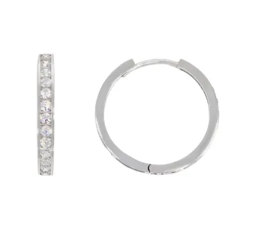 Náušnice z bieleho zlata 3906