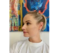 Náušnice z bieleho zlata 3906