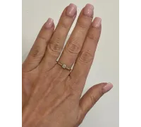 Diamantový zlatý prsteň 113