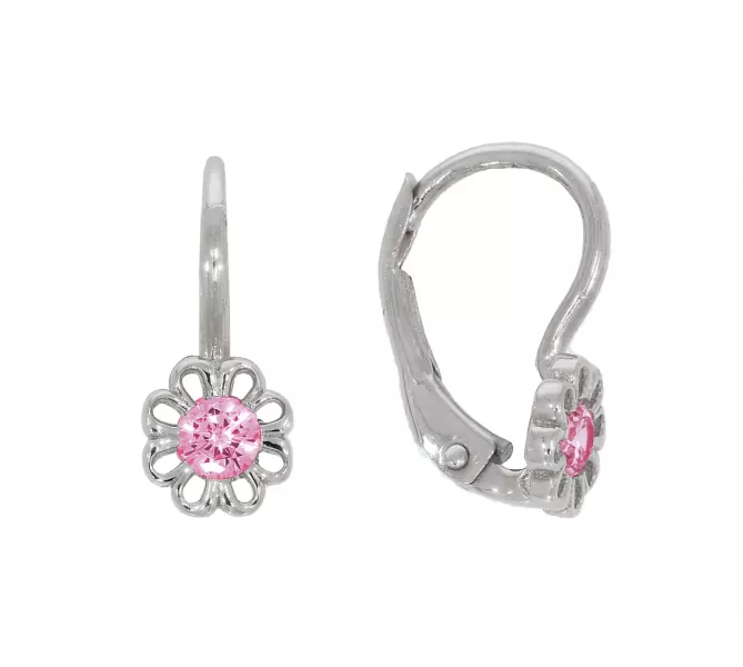 Náušnice z bieleho zlata 3610