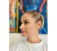 Náušnice z bieleho zlata 3908