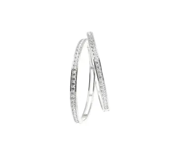 Náušnice z bieleho zlata 3984