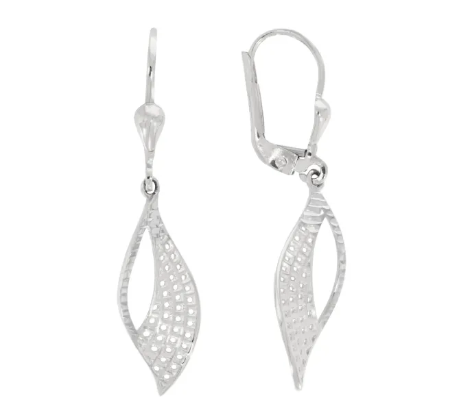 Náušnice z bieleho zlata 3985