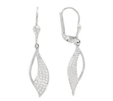 Náušnice z bieleho zlata 3989