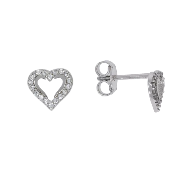 Náušnice z bieleho zlata 3004