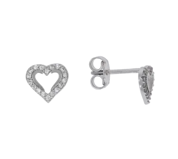 Náušnice z bieleho zlata 3004