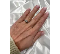 Prsteň z bieleho zlata 2634