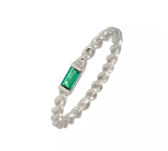 Prsteň z bieleho zlata 2530