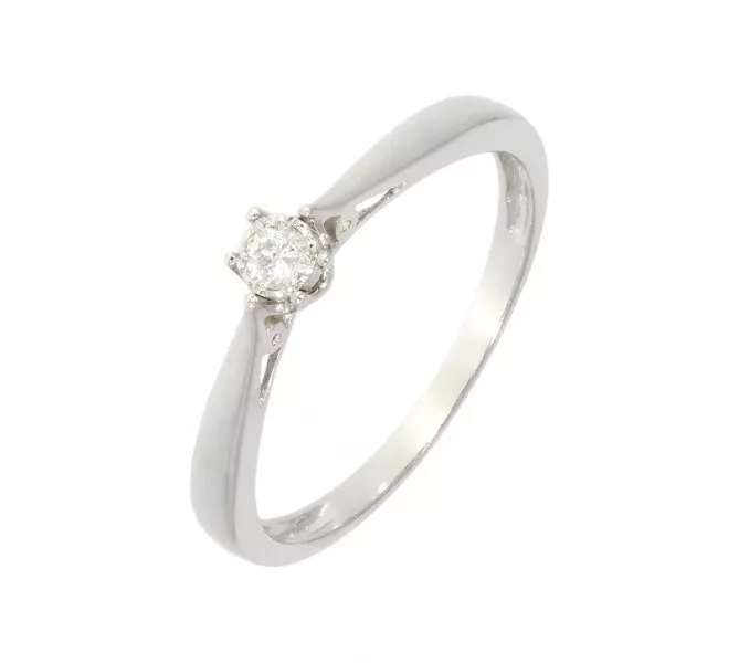 Diamantový zlatý prsteň 005