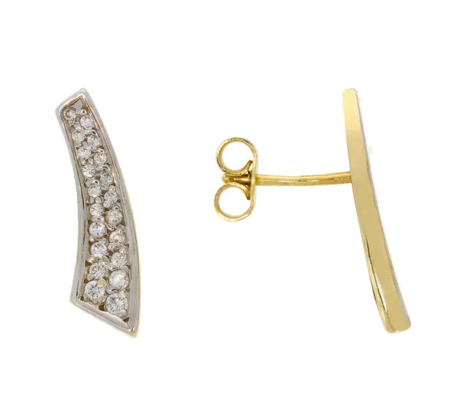 Zlaté náušnice 741