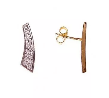 Zlaté náušnice 741