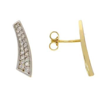 Zlaté náušnice 741