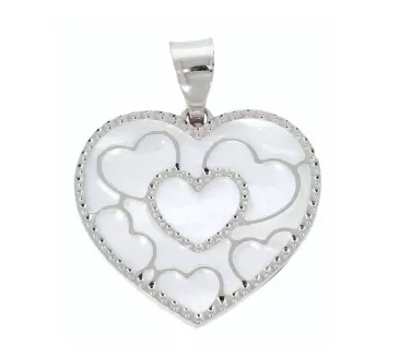 Prívesok z bieleho zlata 1330