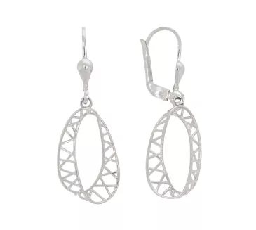 Náušnice z bieleho zlata 3629