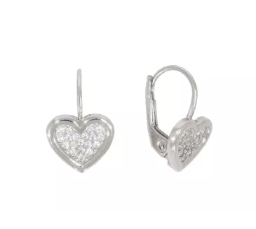 Náušnice z bieleho zlata 3643