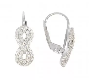 Náušnice z bieleho zlata 2873