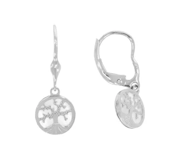 Náušnice z bieleho zlata 3622