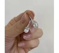 Náušnice z bieleho zlata 2874