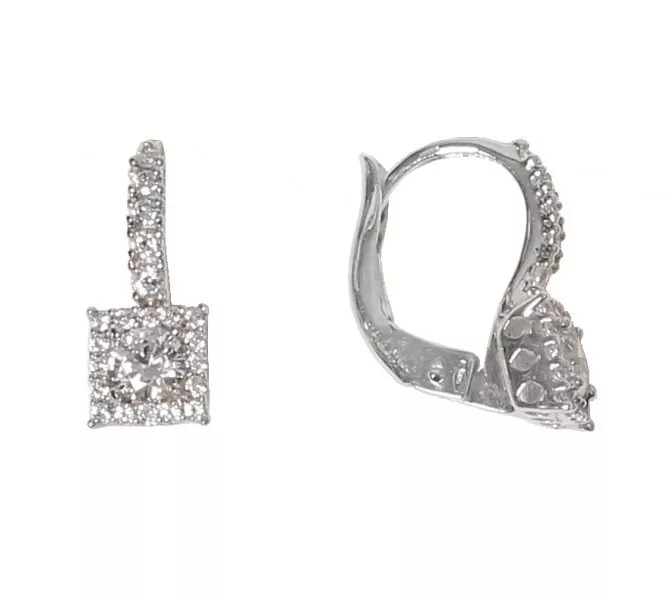 Náušnice z bieleho zlata 2889