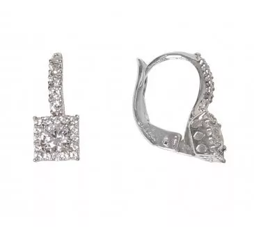 Náušnice z bieleho zlata 2889