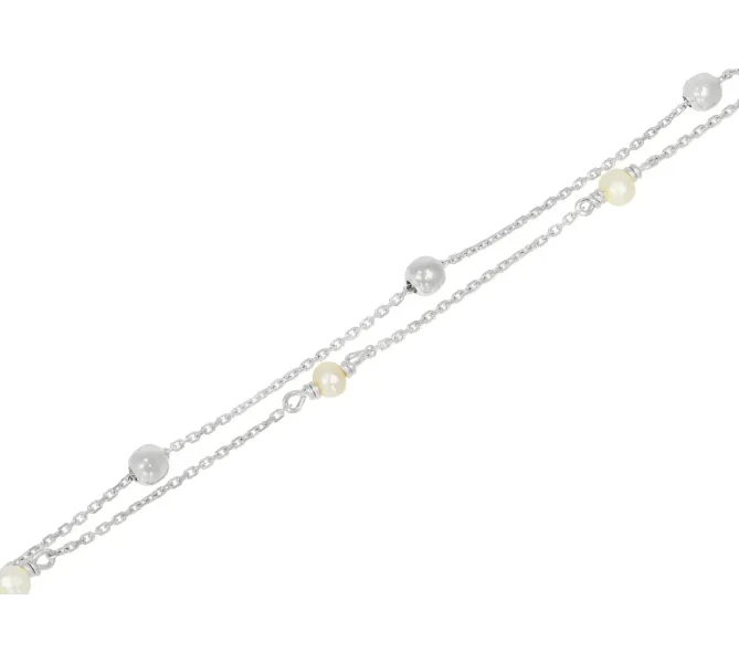 Náramok z bieleho zlata 1424