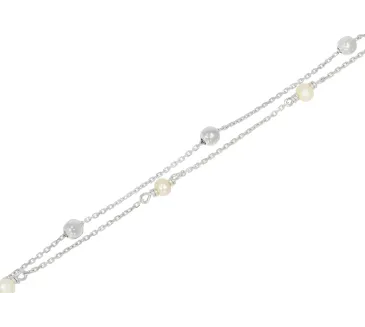 Náramok z bieleho zlata 1424