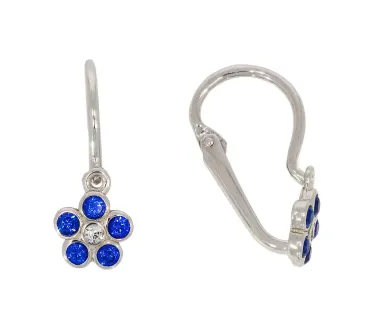 Detské náušnice z bieleho zlata 4338