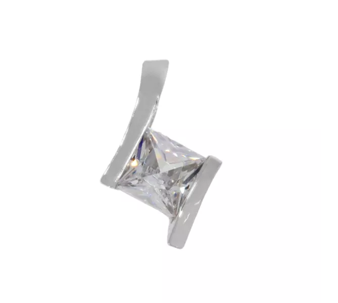 Prívesok z bieleho zlata 1166