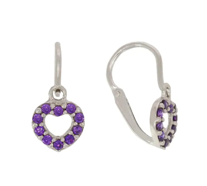 Detské náušnice z bieleho zlata 4336