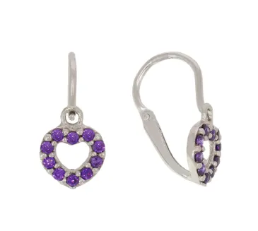 Detské náušnice z bieleho zlata 4336