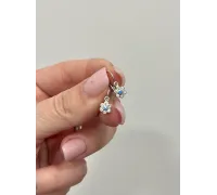 Detské náušnice z bieleho zlata 4335