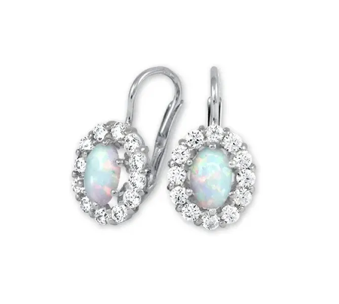 Náušnice z bieleho zlata 2126