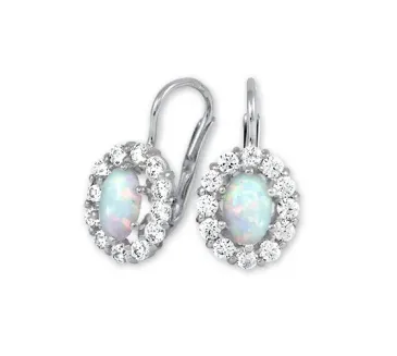 Náušnice z bieleho zlata 2126