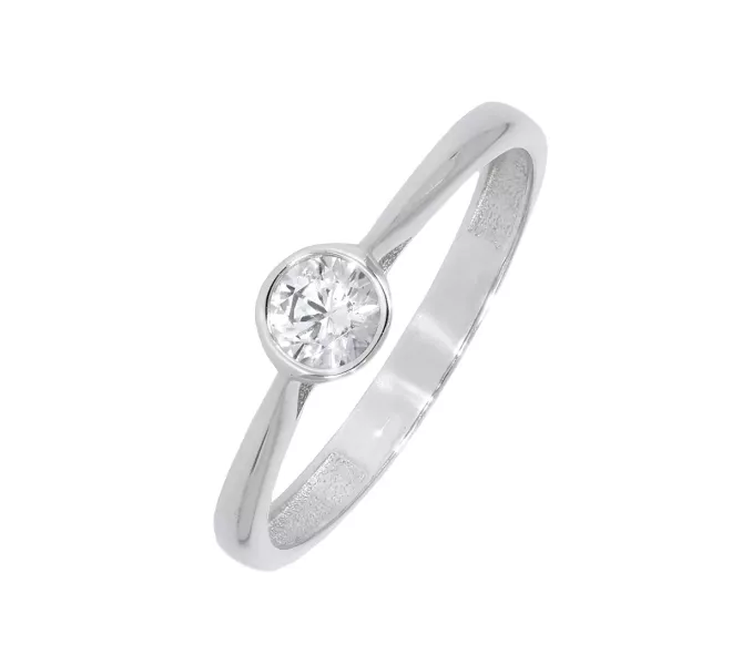 Prsteň z bieleho zlata 2531
