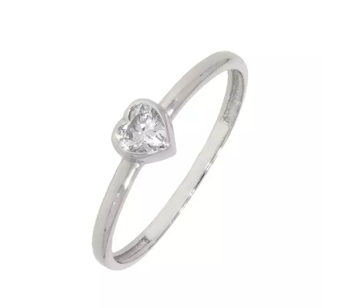 Prsteň z bieleho zlata 2531