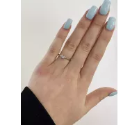 Prsteň z bieleho zlata 2531