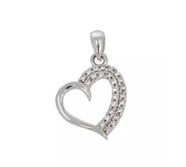 Prívesok z bieleho zlata 1322