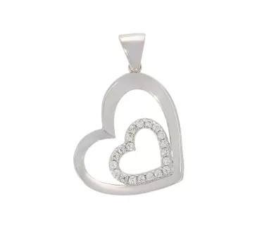 Prívesok z bieleho zlata 1326