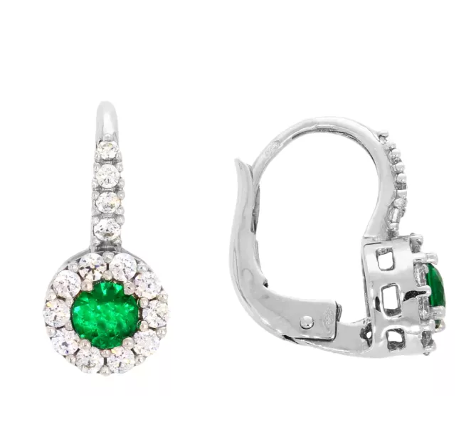 Náušnice z bieleho zlata 3641