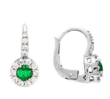 Náušnice z bieleho zlata 3641