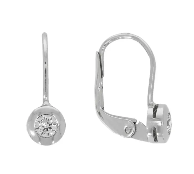 Náušnice z bieleho zlata 4349