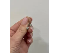 Náušnice z bieleho zlata 4349